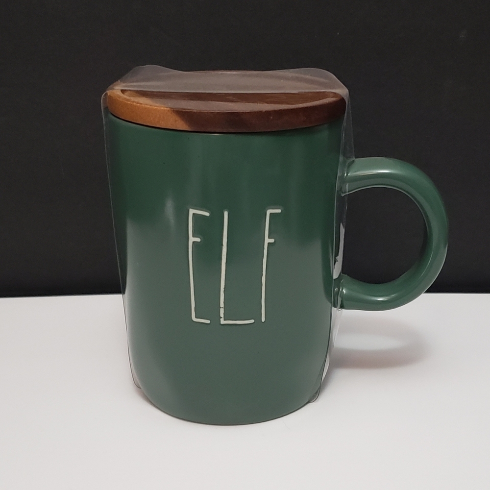 Rae Dunn green ELF mug